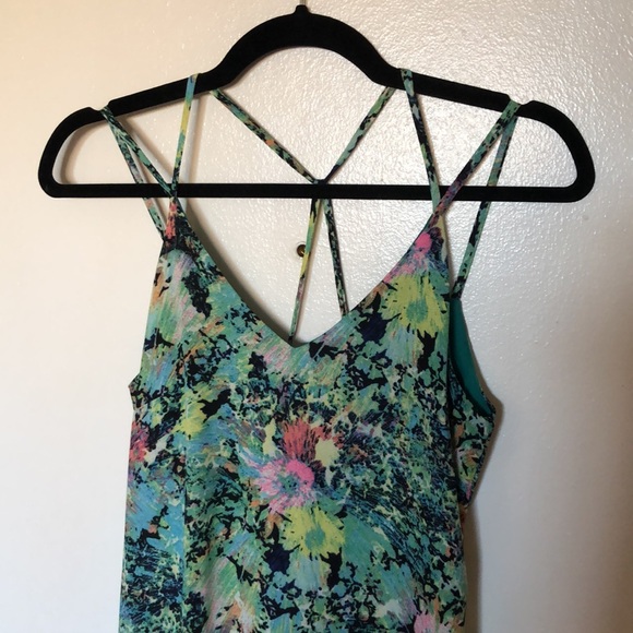 Watercolor floral dress - Picture 3 of 4
